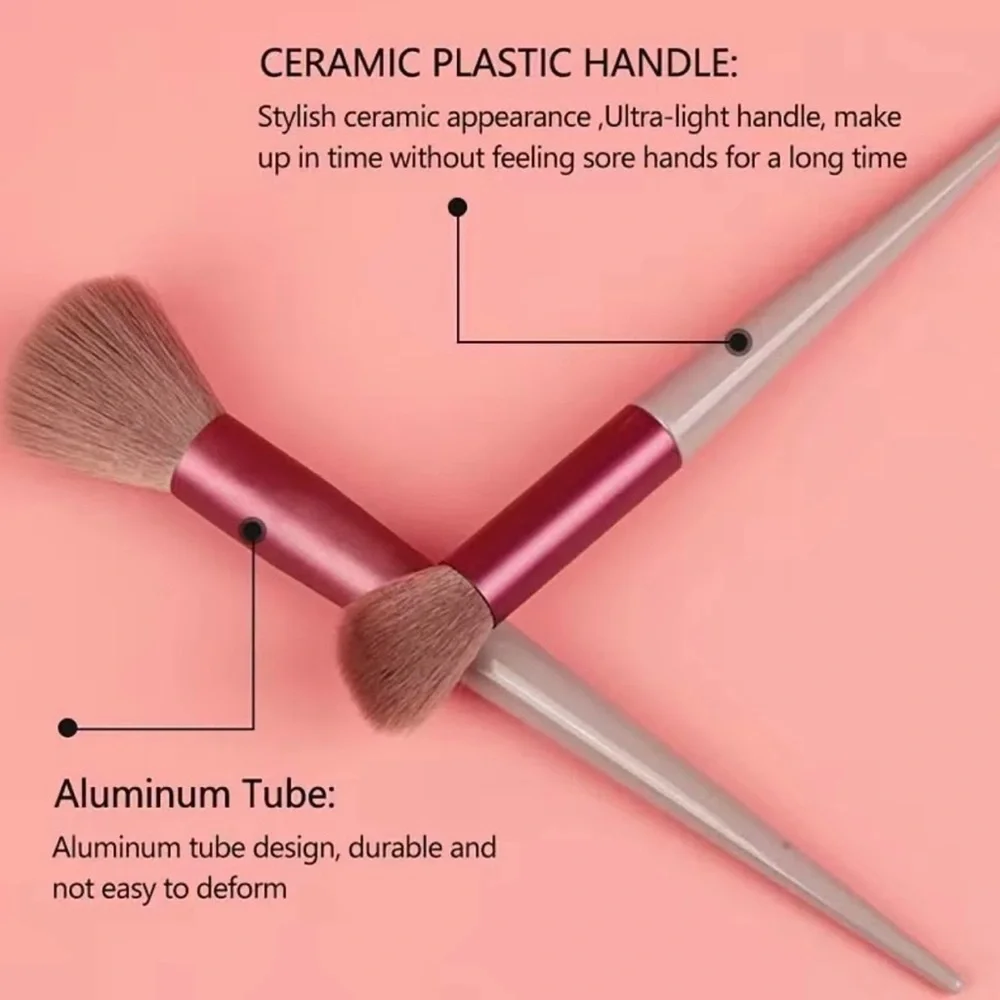 14Pcs Premium Synthetic Foundation‎ Contour Concealer EyeShadow MakeUp Brush set